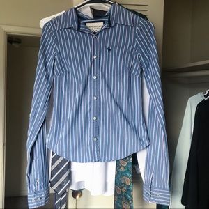 Abercrombie Striped Blouse Small